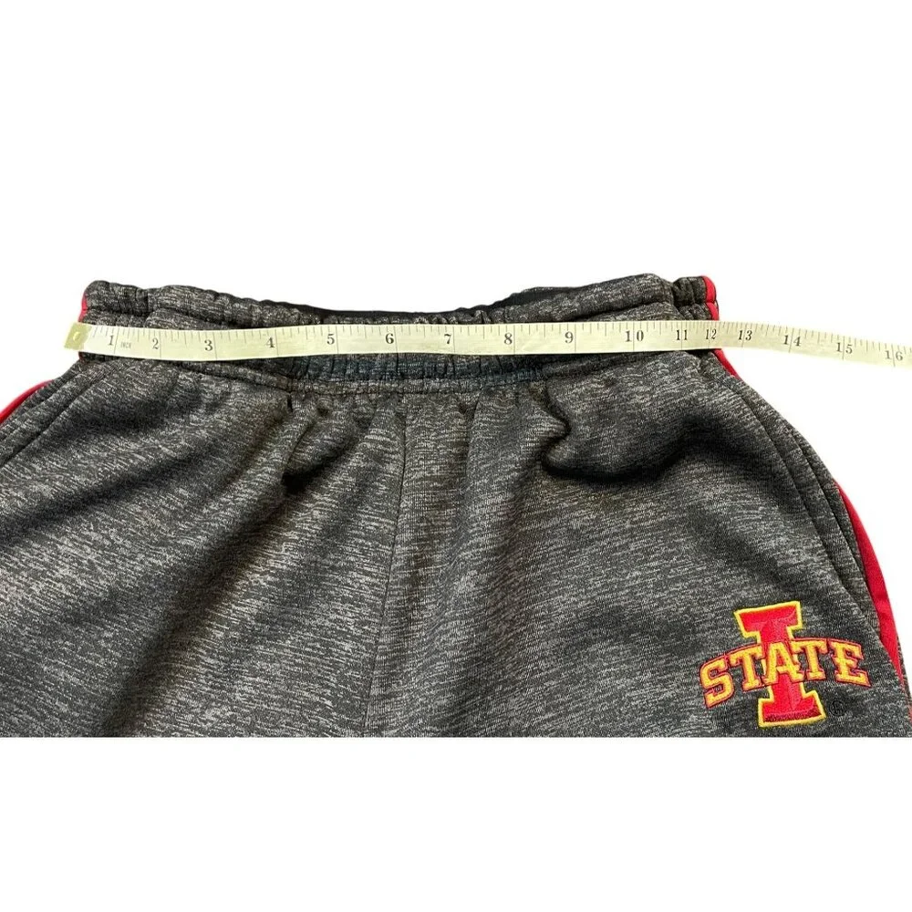 Iowa State Cyclones Mens Jogger Sweatpants Small By Colosseum Gray & Red Polyest - Picture 6 of 12
